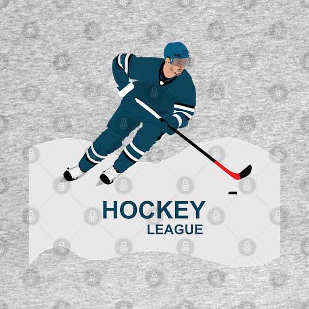 Ice hockey player in action by GiCapgraphics